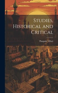 Couverture_Studies, Historical and Critical