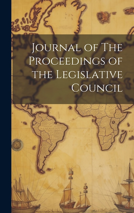 Couverture_Journal of The Proceedings of the Legislative Council