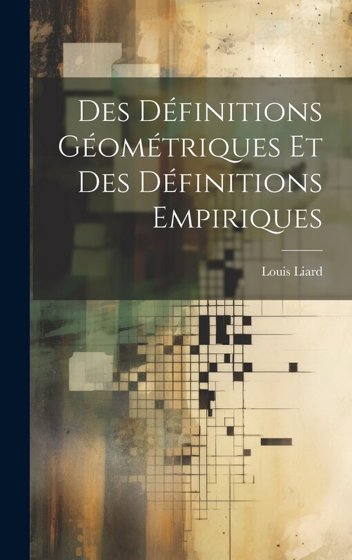 Front cover_Des Définitions Géométriques et des Définitions Empiriques