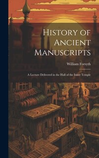 Couverture_History of Ancient Manuscripts