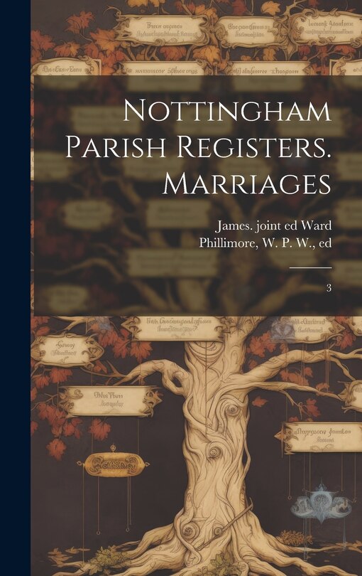 Front cover_Nottingham Parish Registers. Marriages