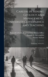 Couverture_Careers in Mining Geology and Management, University Governance and Teaching