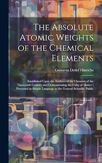 Front cover_The Absolute Atomic Weights of the Chemical Elements