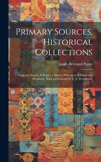 Front cover_Primary Sources, Historical Collections