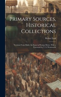 Front cover_Primary Sources, Historical Collections