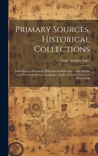 Couverture_Primary Sources, Historical Collections