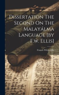 Couverture_Dissertation The Second On The Malayálma Language [by F.w. Ellis]