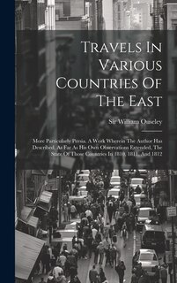 Couverture_Travels In Various Countries Of The East