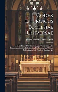 Couverture_Codex Liturgicus Ecclesiae Universae