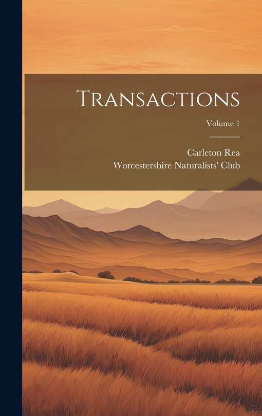 Front cover_Transactions; Volume 1