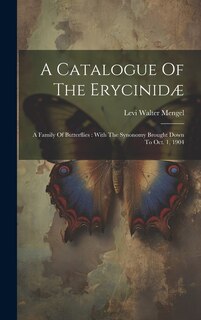 Front cover_A Catalogue Of The Erycinidæ