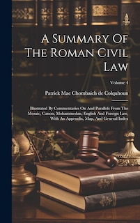 Front cover_A Summary Of The Roman Civil Law
