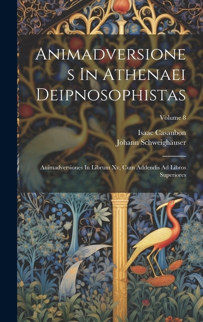 Couverture_Animadversiones In Athenaei Deipnosophistas