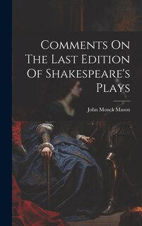 Front cover_Comments On The Last Edition Of Shakespeare's Plays
