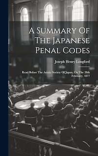 Couverture_A Summary Of The Japanese Penal Codes