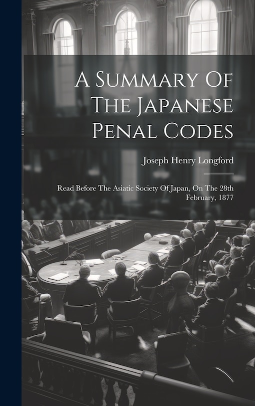 Couverture_A Summary Of The Japanese Penal Codes
