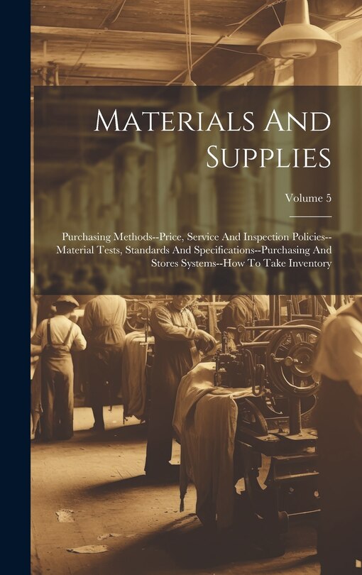 Front cover_Materials And Supplies