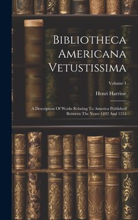 Front cover_Bibliotheca Americana Vetustissima