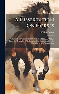 Front cover_A Dissertation On Horses
