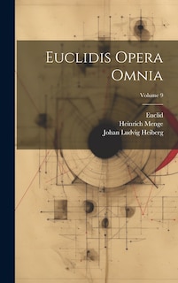 Front cover_Euclidis Opera Omnia; Volume 9