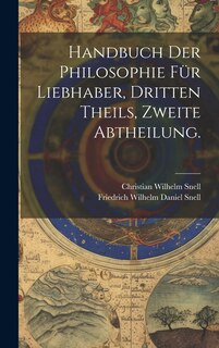 Couverture_Handbuch der Philosophie für Liebhaber, Dritten Theils, zweite Abtheilung.