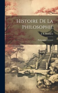 Front cover_Histoire De La Philosophie