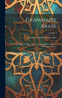 Front cover_Grammaire Arabe