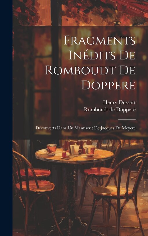 Couverture_Fragments Inédits De Romboudt De Doppere