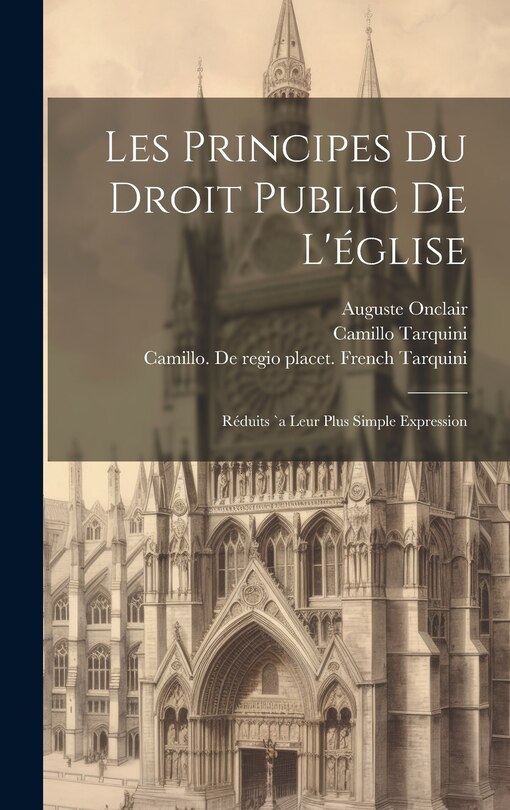 Couverture_Les Principes Du Droit Public De L'église