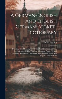 Front cover_A German-english And English German Pocket-dictionary