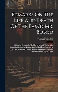 Couverture_Remarks On The Life And Death Of The Fam'd Mr. Blood