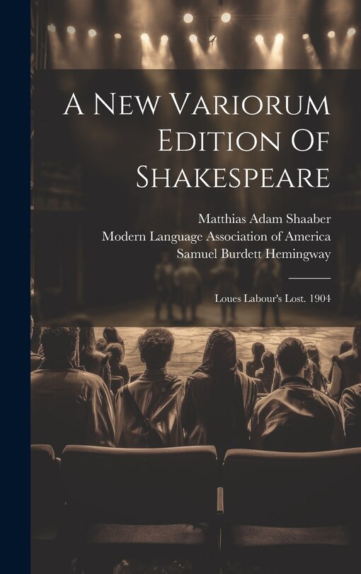Couverture_A New Variorum Edition Of Shakespeare
