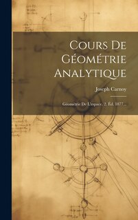 Front cover_Cours De G&eacute;om&eacute;trie Analytique