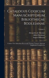 Couverture_Catalogus Codicum Manuscriptorum Bibliothecae Bodleianae
