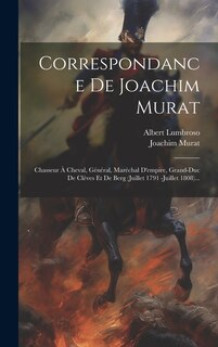 Front cover_Correspondance De Joachim Murat