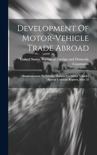 Couverture_Development Of Motor-vehicle Trade Abroad