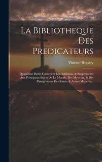 Front cover_La Bibliotheque Des Predicateurs