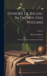 Front cover_Honoré De Balzac In Twenty-five Volumes