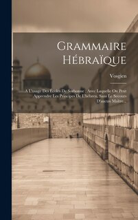 Front cover_Grammaire Hébraïque
