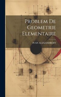Front cover_Problem De Geometrie Elementaire