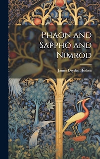 Front cover_Phaon and Sappho and Nimrod