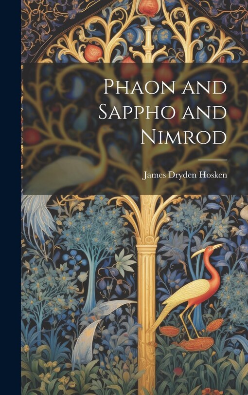 Front cover_Phaon and Sappho and Nimrod