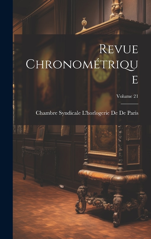 Couverture_Revue Chronométrique; Volume 21