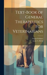Front cover_Text-Book of General Therapeutics for Veterinarians