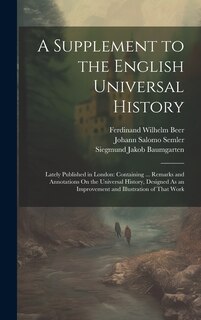 Front cover_A Supplement to the English Universal History