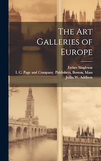 Front cover_The Art Galleries of Europe