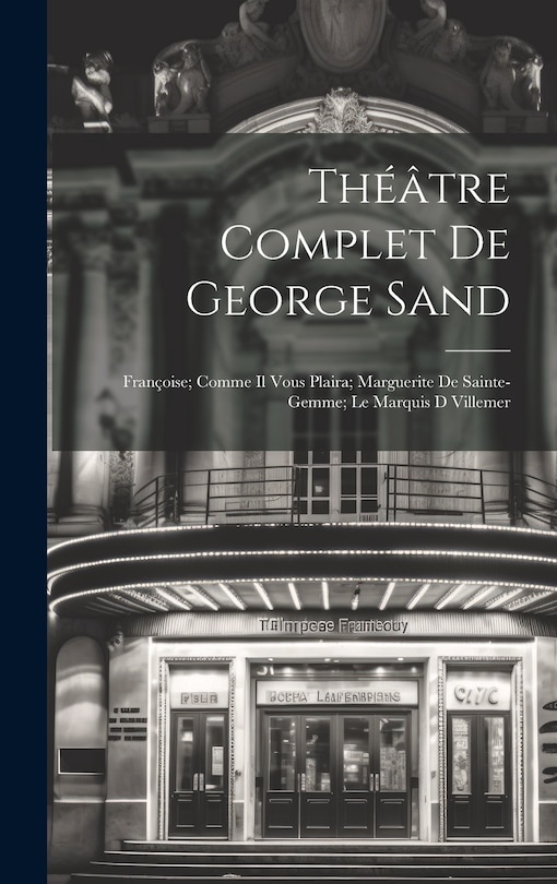 Front cover_Théâtre Complet De George Sand