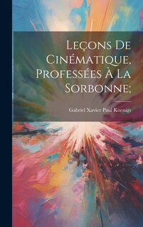 Front cover_Leçons de cinématique, professées à la Sorbonne;