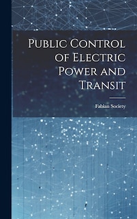 Couverture_Public Control of Electric Power and Transit