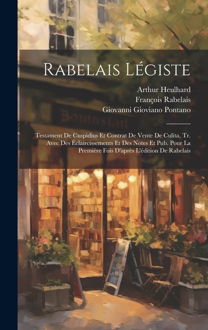 Rabelais Légiste: Testament De Cuspidius Et Contrat De Vente De Culita, Tr. Avec Des Éclaircissements Et Des Notes Et Pub. Pour La Première Fois D'après L'édition De Rabelais